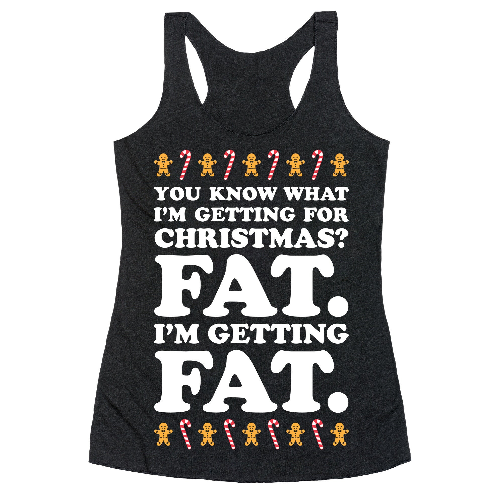 Fat Christmas Racerback Tank